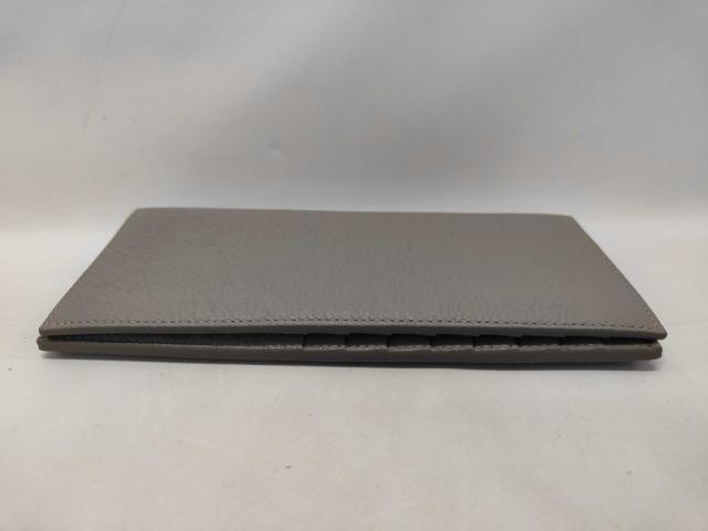 DIOR HOMME ディオールオム 財布 グレー レザー メンズ 二つ折り長財布 新古未使用展示品【本物保証】