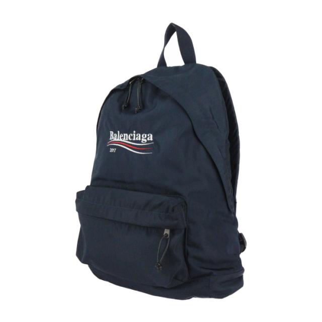 美品 BALENCIAGA バレンシアガ XPLORER エクスプローラー バックパック リュック・デイパック 459744 ナイロンキャンバス ネイビー ロゴ 刺繍【本物保証】_1
