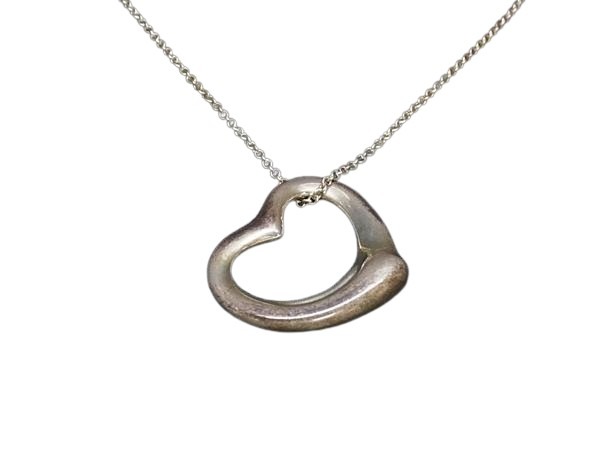TIFFANY＆Co ティファニー ネックレス エルサペレッティ オープンハート - シルバー SV925 レディース ビッグ【本物保証】_1