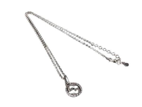 GUCCI グッチ ネックレス インターロッキングG シルバー系 SV925 ユニセックス 美品【本物保証】