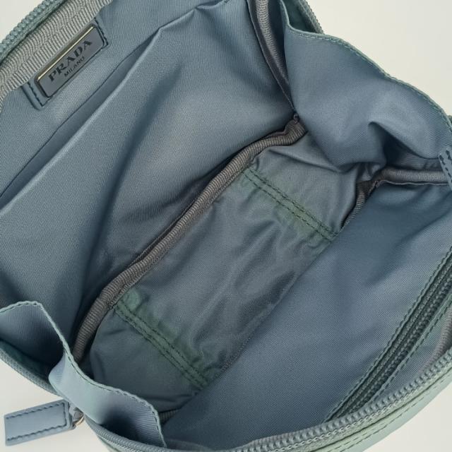 PRADA プラダ 化粧ポーチ 1N0724 ライトブルー系 テスートナイロン  