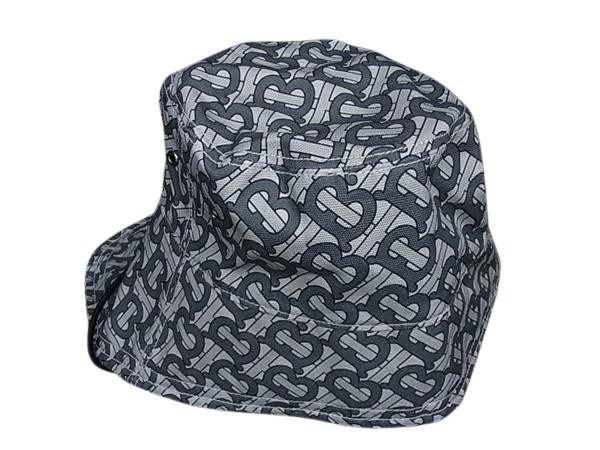 BURBERRY バーバリー キャップ TBモノグラム グレー系 コットン100% メンズ 超美品【本物保証】
