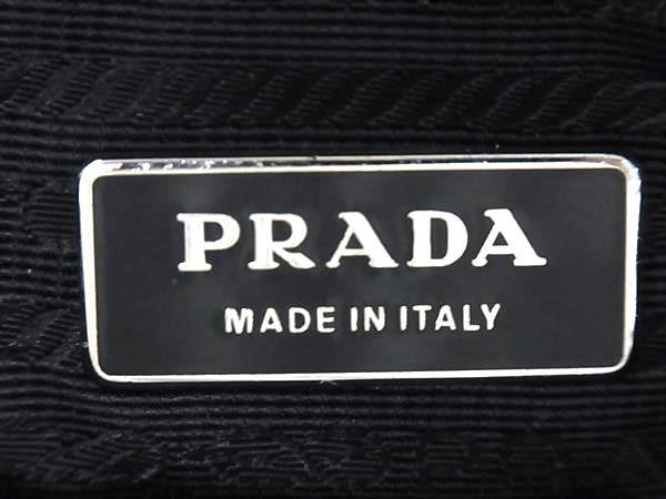 PRADA ブラック ショルダーバッグ 白タグ 三角ロゴ プラダ ショルダー