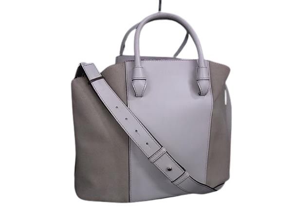 FURLA フルラ ハンドバッグ ミアステラ ベージュ ブラック スエード レディース 2WAY【本物保証】