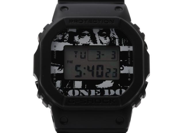 CASIO カシオ 時計 GSHOCK BEAMS KOUSUKE KAWAMURA DIGITAL 5600 SERIES DW5600VT ブラック 樹脂 メンズ 1 dollar bill shredded デジタル 新品未使用展示品【本物保証】
