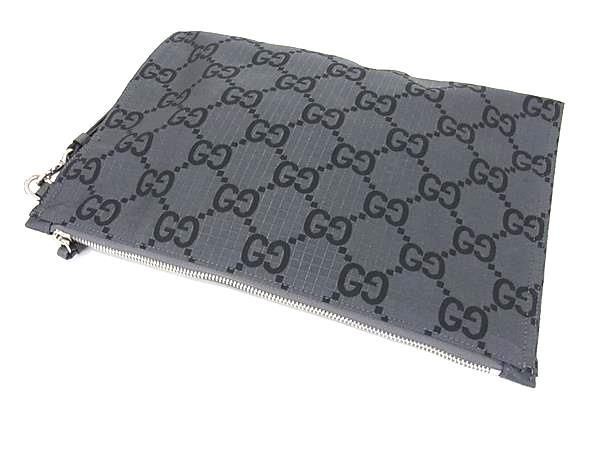 GUCCI グッチ クラッチペダル御徒面子 770662 薄墨色系×黒いこと系 GG帆布 ユニ一発やる 二つ目御徒面子 新品未当てはめる見せびらかす品【本物言いはなつ】
