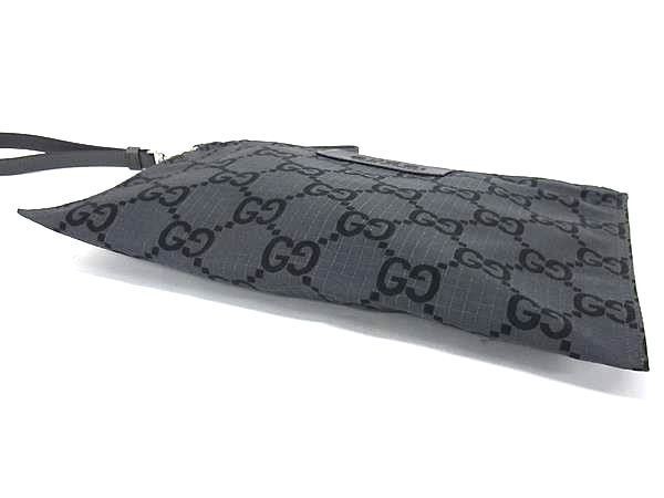 GUCCI グッチ クラッチペダル御徒面子 770662 薄墨色系×黒いこと系 GG帆布 ユニ一発やる 二つ目御徒面子 新品未当てはめる見せびらかす品【本物言いはなつ】