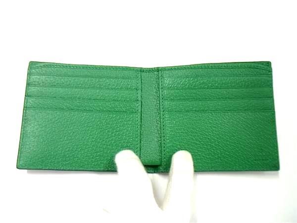 GUCCI グッチ 二つ折り財布 GGスプリーム 768243 ブラウン系×グリーン系 PVC レザー メンズ 新品未使用展示品【本物保証】_2