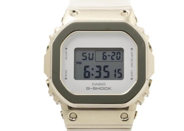 CASIO カシオ 時計 G-SHOCK DIGITAL WOMEN GM-S5600G-7JF ホワイト ゴールド系 樹脂／ステンレススチール レディース デジタル 美品【本物保証】