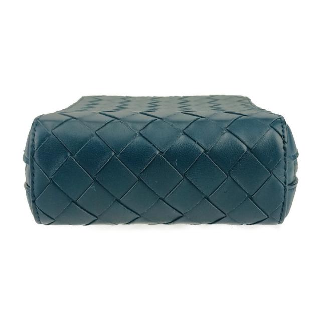 超美品 BOTTEGA VENETA ボッテガヴェネタ ショルダーバッグ クロスボディバッグ イントレチャート スモール ザ バルブ 592692 VO0BI ブルー系 レザー ユニセックス シルバー金具【本物保証】 超美品 BOTTEGA VENETA ボッテガヴェネタ ショルダーバッグ クロス