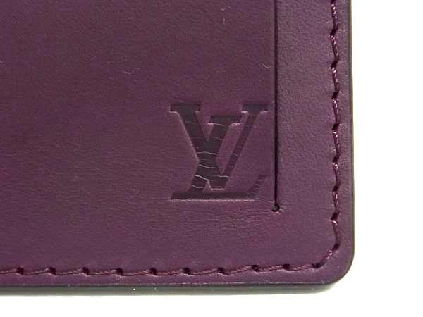 LOUIS VUITTON ルイヴィトン バッグチャーム ポルト アドレス ケッチュ パープル系×ブラウン系 モノグラム レザー ユニセックス ネームタグ 超美品【本物保証】_2