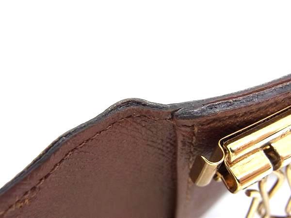 LOUIS VUITTON ルイヴィトン キーケース モノグラム ミュルティクレ4 M62631 ブラウン PVC×レザー ユニセックス 4連 ゴールド金具【本物保証】_1