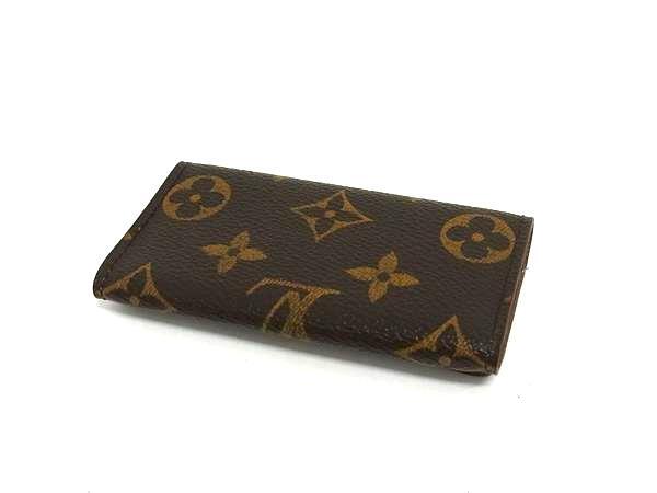 LOUIS VUITTON ルイヴィトン キーケース モノグラム ミュルティクレ4 M62631 ブラウン PVC×レザー ユニセックス 4連 ゴールド金具【本物保証】_2