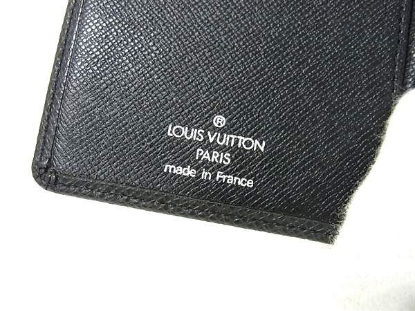 ルイヴィトン タイガ ポルトバルール 長財布 ブラック レザー ルイ