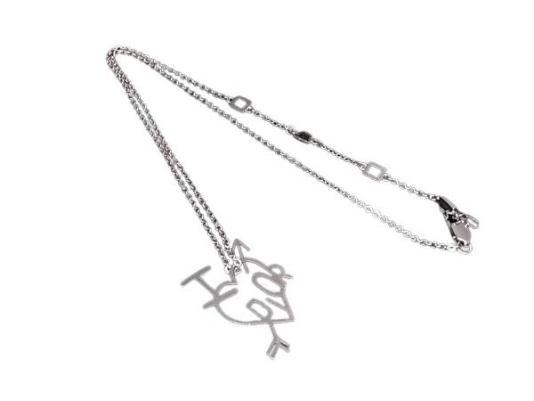 DIOR ディオール ネックレス シルバー メタル レディース ハート アロー 美品【本物保証】