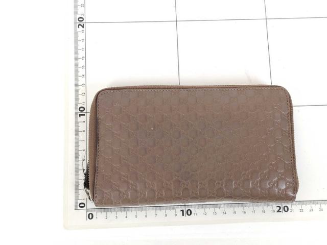 GUCCI グッチ 長財布 マイクログッチシマ トラベルドキュメントケース 