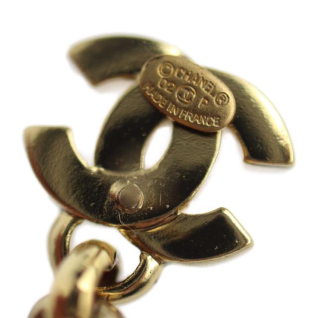 超美品 CHANEL シャネル マドモアゼル A13435 ピアス メタル ゴールド ココマーク スイング ドールモ【本物保証】_6