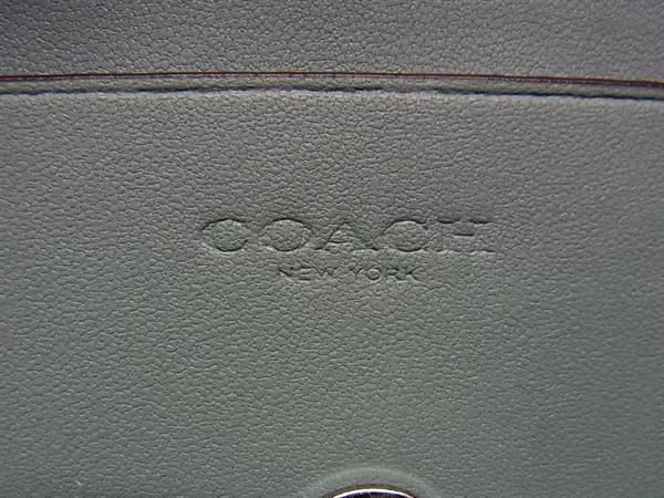 COACH コーチ チェーンウォレット トップハンドル CT879 グリーン レザー レディース シルバー金具 新古未使用展示品【本物保証】_6