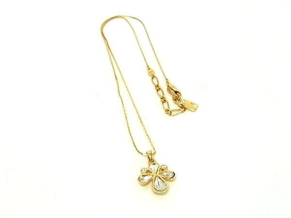 Yves Saint Laurent イヴサンローラン ペンダント ネックレス - ゴールド メタル ビジュー レディース ヴィンテージ 美品【本物保証】
