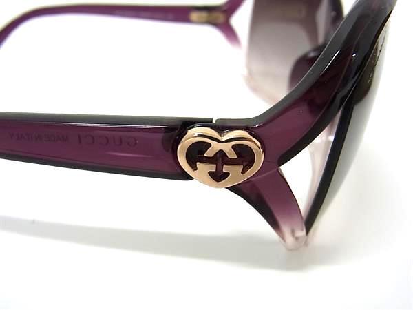 GUCCI グッチ アイウェア ラブリーハート サングラス GG 3525/K/S クリアパープル系 プラスチック レディース 美品【本物保証】 GUCCI グッチ アイウェア ラブリーハート サングラス GG 3525/K/S