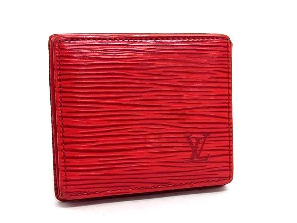 LOUIS VUITTON ルイヴィトン ケース ポルトモネ ボワット M63697 カスティリアンレッド エピ レディース【本物保証】