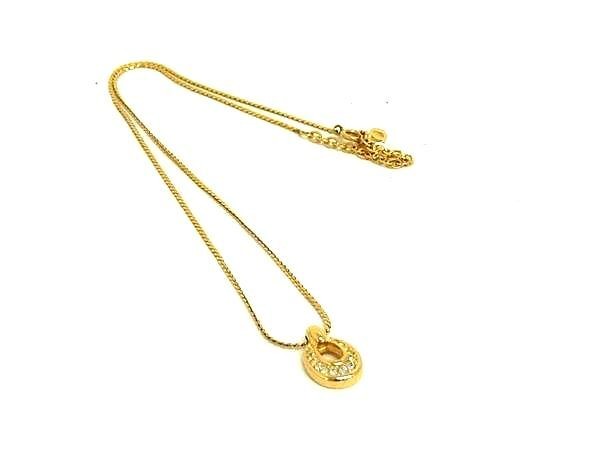 ChristianDior クリスチャンディオール ネックレス ゴールド メタル レディース 美品【本物保証】