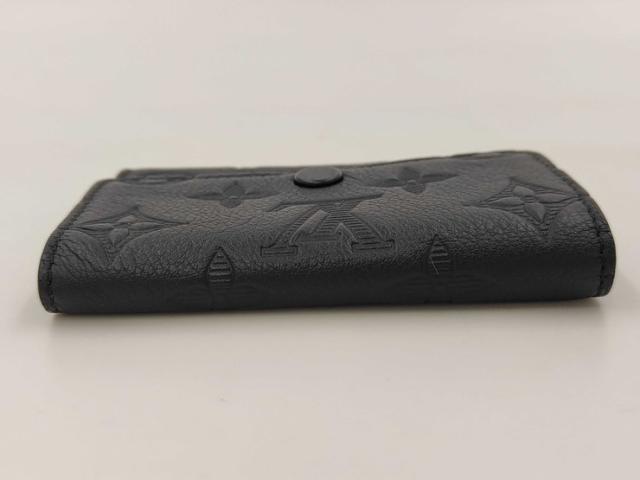 LOUIS VUITTON ルイヴィトン キーケース ミュルティクレ6 M14825 ブラック系 モノグラム シャドウ ユニセックス シルバー金具 美品【本物保証】_4