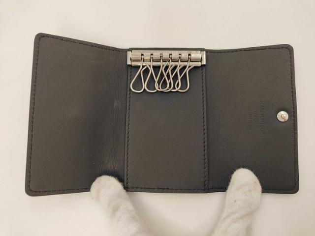 LOUIS VUITTON ルイヴィトン キーケース ミュルティクレ6 M14825 ブラック系 モノグラム シャドウ ユニセックス シルバー金具 美品【本物保証】_7