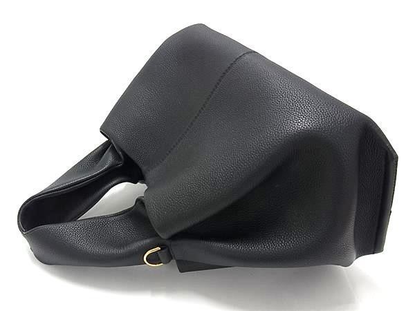 POLENE ポレーヌ ハンドバッグ ヌメロ ヌフ ブラック系 レザー レディース ゴールド金具 美品【本物保証】_2