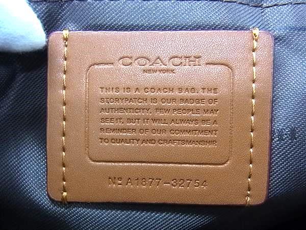 COACH コーチ リュックサック シグネチャー 32754 ブラウン PVC レザー レディース ターンロック ゴールド金具 美品【本物保証】 COACH コーチ リュックサック シグネチャー 32754 ブラウン PVC レザー