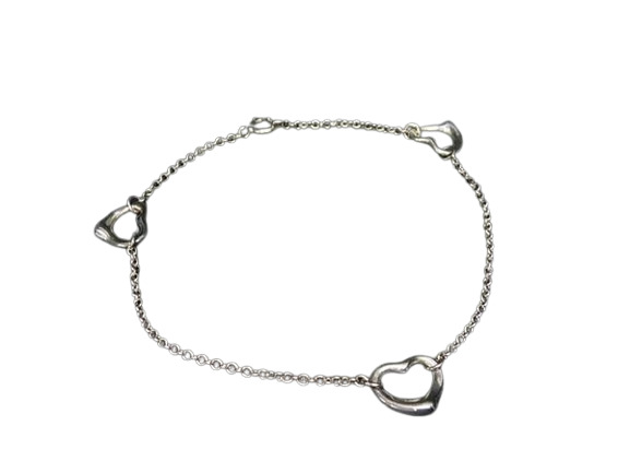 TIFFANY＆Co ティファニー ブレスレット エルサペレッティ トリプルオープンハート - シルバー Ag925 レディース【本物保証】