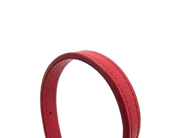 CELINE セリーヌ ショルダーバッグ トロッター スモール ピンクレッド系 レザー レディース フューシャピンク シルバー金具 美品【本物保証】 CELINE セリーヌ ショルダーバッグ トロッター スモール ピンクレッド