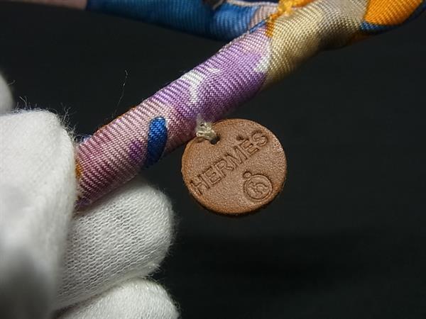 HERMES エルメス ブレスレット ブリッド･ドゥ･ソワ ダブル プティアッシュ - マルチカラー シルク100% レディース 超美品【本物保証】_2