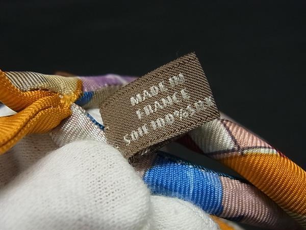 HERMES エルメス ブレスレット ブリッド･ドゥ･ソワ ダブル プティアッシュ - マルチカラー シルク100% レディース 超美品【本物保証】_4