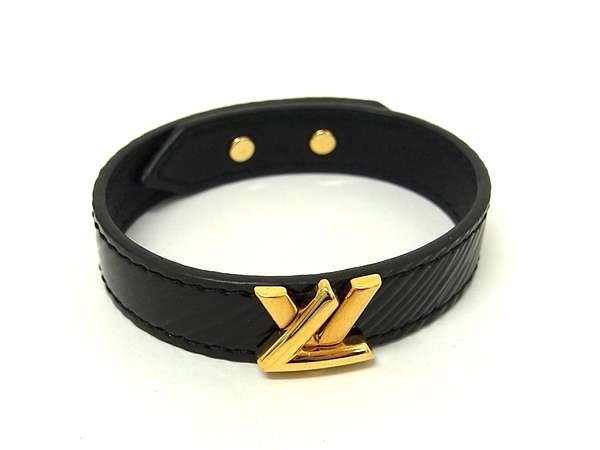 LOUIS VUITTON ルイヴィトン ブレスレット ブラスレ LVツイスト M6444 ブラック エピ エレクトリック ユニセックス 美品【本物保証】