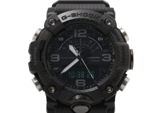 CASIO カシオ 腕時計 GSHOCK MASTER OF G LAND MUDMASTER GGB100XMB1AJF ブラック カーボン ステンレススチール 樹脂 メンズ アナデジ 美品【本物保証】
