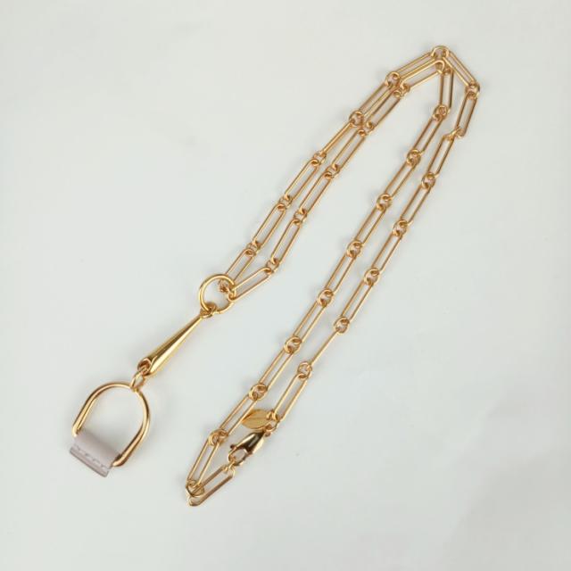 HERMES エリタージュ エケストル GM ネックレス 金属製 レディース