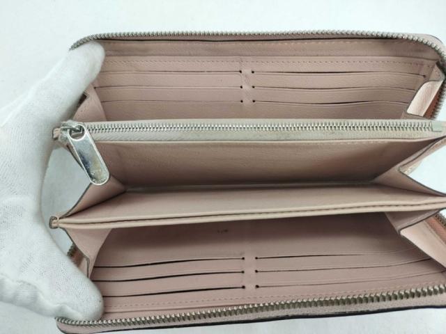 LOUIS VUITTON ルイヴィトン 長財布 ジッピーウォレット M82755 ジャスミンピンク系 マヒナ レディース ラウンドファスナー シルバー金具 美品【本物保証】_4