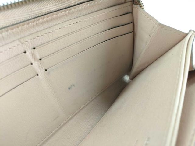 LOUIS VUITTON ルイヴィトン 長財布 ジッピーウォレット M82755 ジャスミンピンク系 マヒナ レディース ラウンドファスナー シルバー金具 美品【本物保証】_6