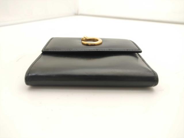 Cartier カルティエ 財布 パンテール ブラック レザー レディース 三つ折り 財布 ゴールド金具【本物保証】_2