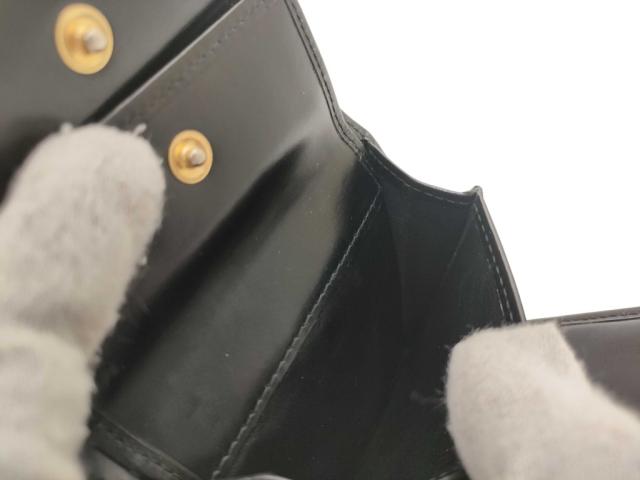 Cartier カルティエ 財布 パンテール ブラック レザー レディース 三つ折り 財布 ゴールド金具【本物保証】_6