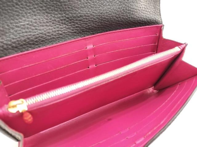 LOUIS VUITTON ルイヴィトン 長財布 ポルトフォイユ カプシーヌ M61248 ノワール（ブラック）系 トリヨンレザー レディース 二つ折り ゴールド金具【本物保証】_5