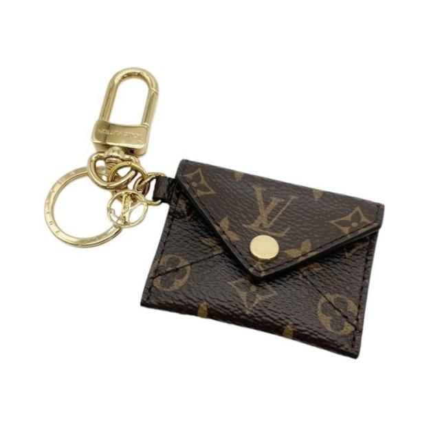 LOUIS VUITTON ルイヴィトン バッグチャーム ポルトクレ キリガミ M69003 ブラウン系 モノグラム レディース ゴールド金具 美品【本物保証】
