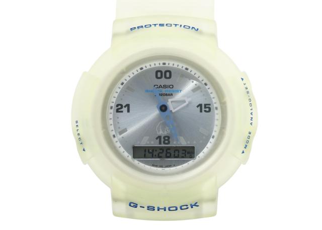 CASIO カシオ 時計 GSHOCK AW500NS2ET クリア 樹脂 メンズ アナデジ 美品【本物保証】