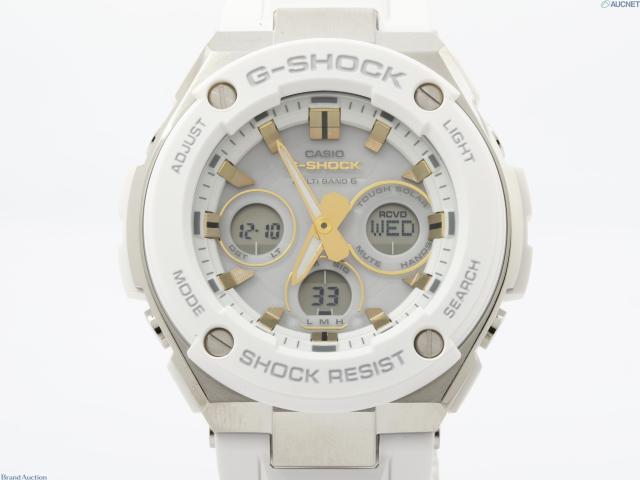 CASIO カシオ 時計 GSHOCK GSTEEL Mid Size Series GSTW3007AJF ホワイト 樹脂 ステンレススチール メンズ アナデジ 新品未使用展示品【本物保証】
