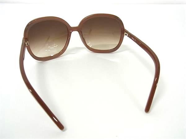 Chloe クロエ サングラス Cl2189 ピンクブラウン ブラウングラデーション プラスチック レディース 美品【本物保証】 Chloe クロエ サングラス レディース ブランド アイウェア UVカット