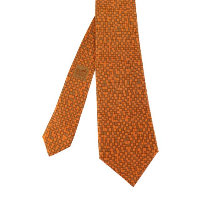 新品未使用展示品 Hermes エルメス ネクタイ シルク オレンジ 小物 アパレル 本物保証 の通販はau Pay マーケット 3r Boutique