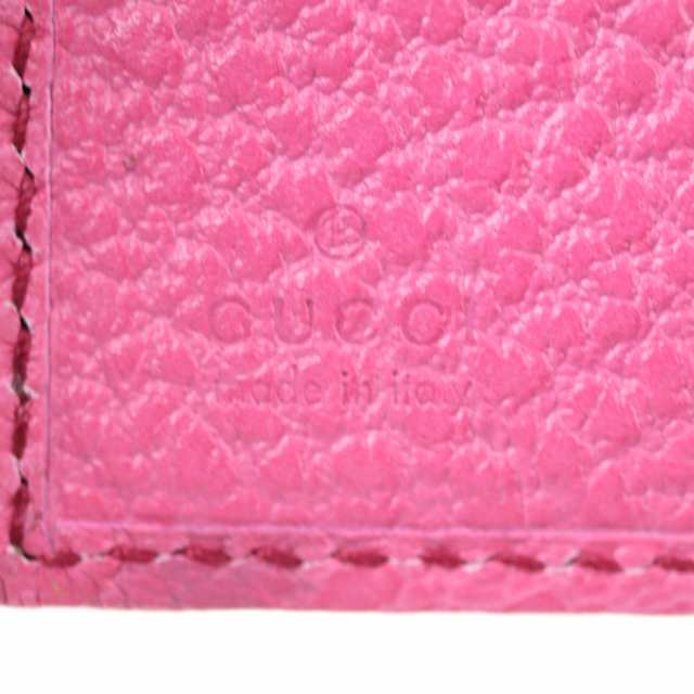 超美品 Gucci グッチ バンブー 二つ折り財布 レザー ピンク ターンロック 本物保証 の通販はau Pay マーケット 3r Boutique