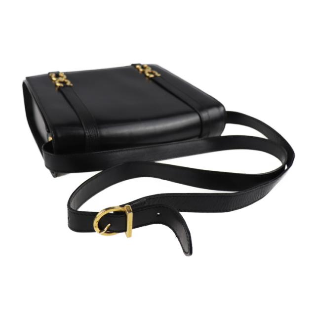 Salvatore Ferragamo サルヴァトーレ フェラガモ ガンチーニ L 21 5191 ショルダーバッグ レザー ブラック【本物保証】_5
