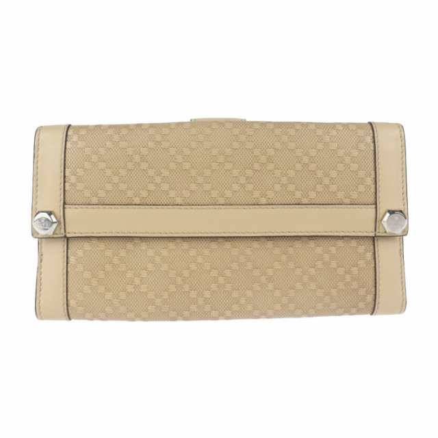 超美品 GUCCI グッチ ディアマンテ Ｗホック 231839 長財布 PVC レザー